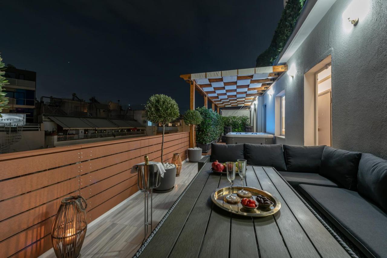 Ferienwohnung Acropolis Divine Penthouse Athen Exterior foto