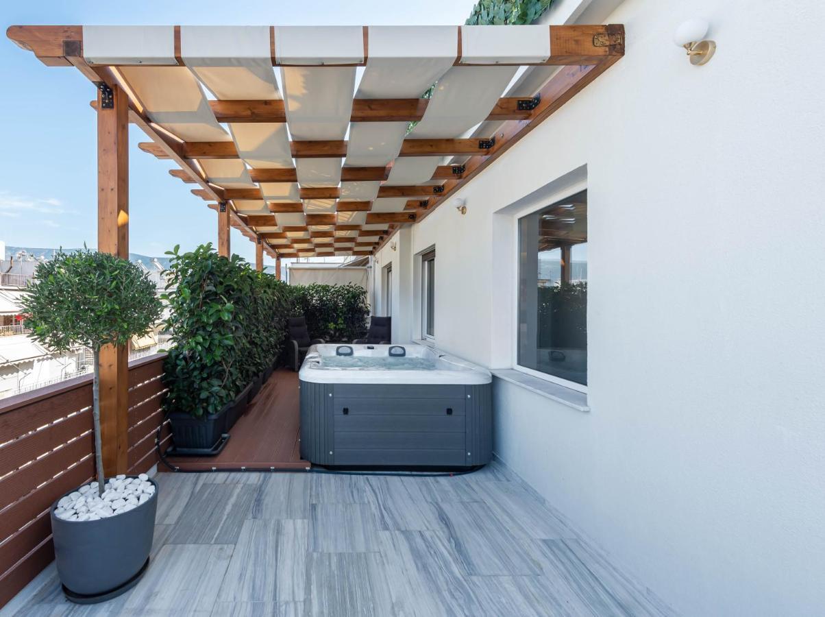 Ferienwohnung Acropolis Divine Penthouse Athen Exterior foto