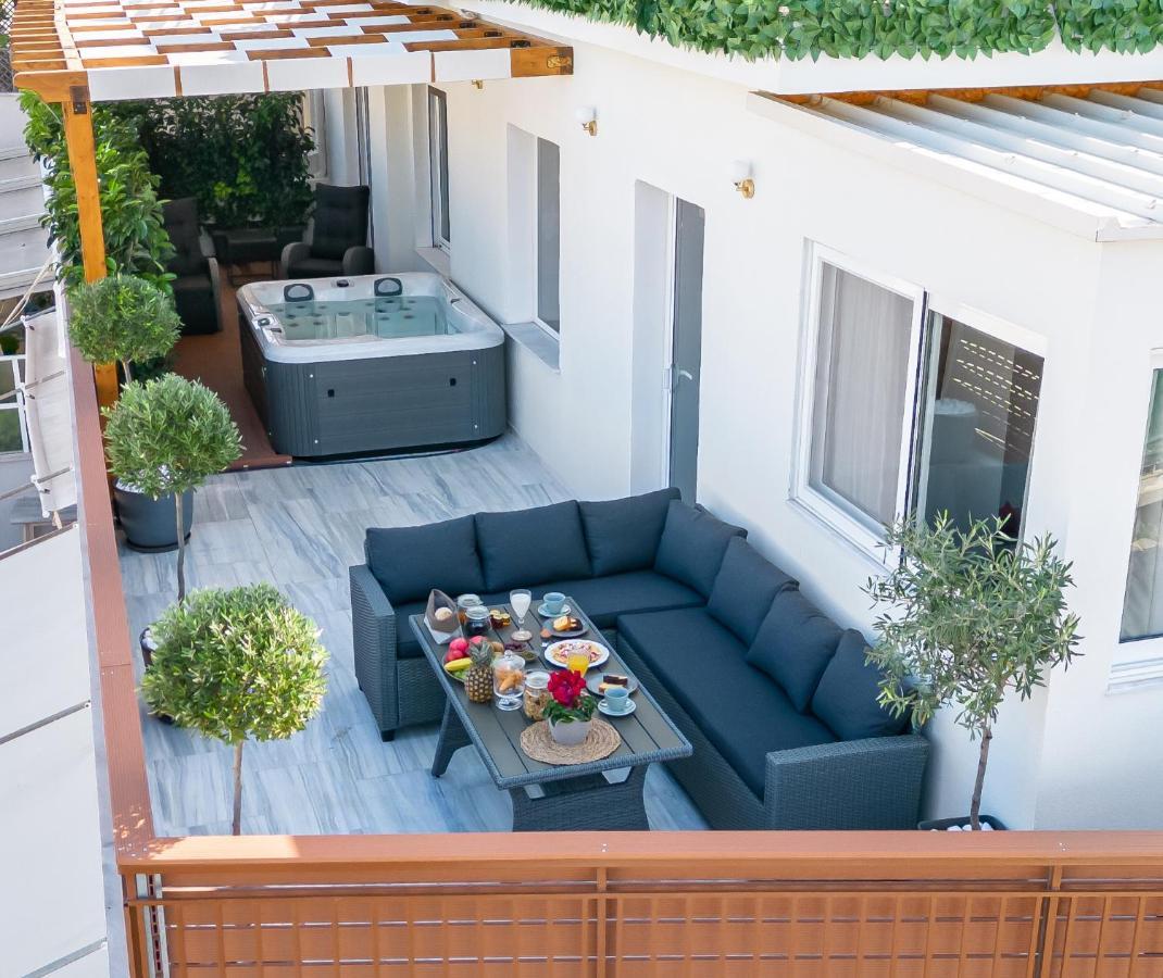 Ferienwohnung Acropolis Divine Penthouse Athen Exterior foto